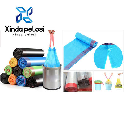 220V/380V Drawstring Garbage Bag Making Machine With String Rolling Drawstring
