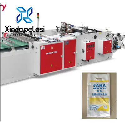 LDPE Film Plastic Cement Bag Making Machine With Hot Sealing And Cutting