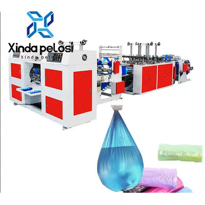 Bottom Double Layer Four Line Poly Bag Cutting Sealing Machine  380V